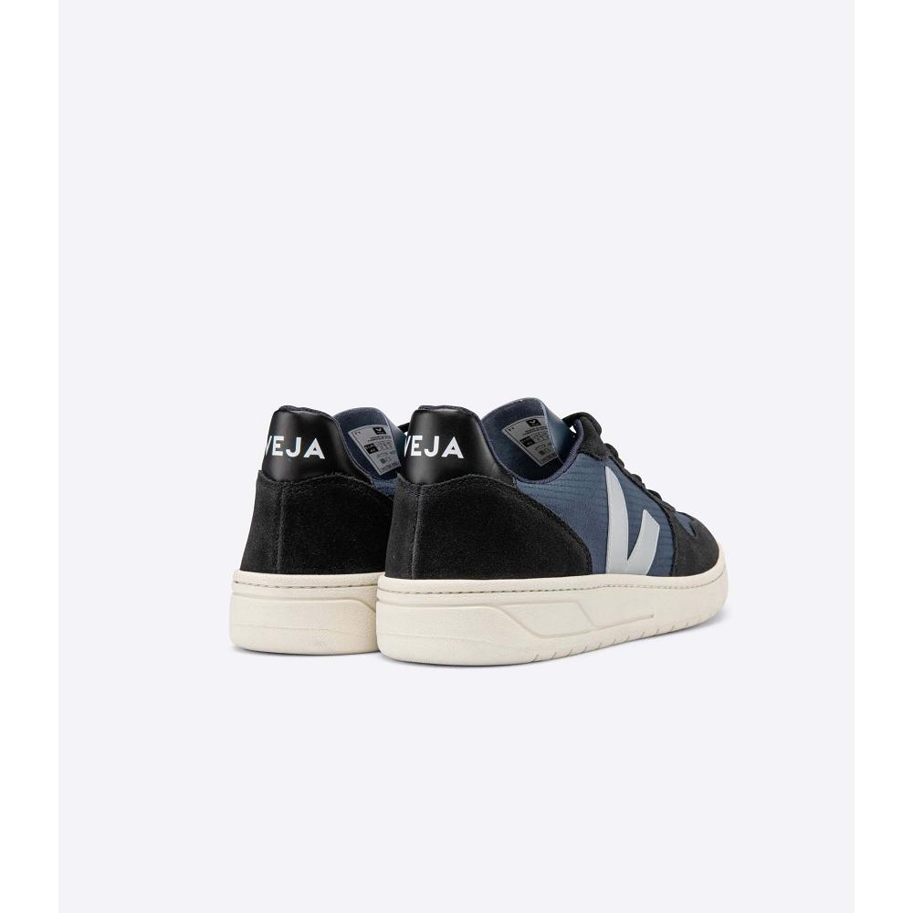 Veja V-10 RIPSTOP Sneakers Dames Blue/Black | BE 661WNB